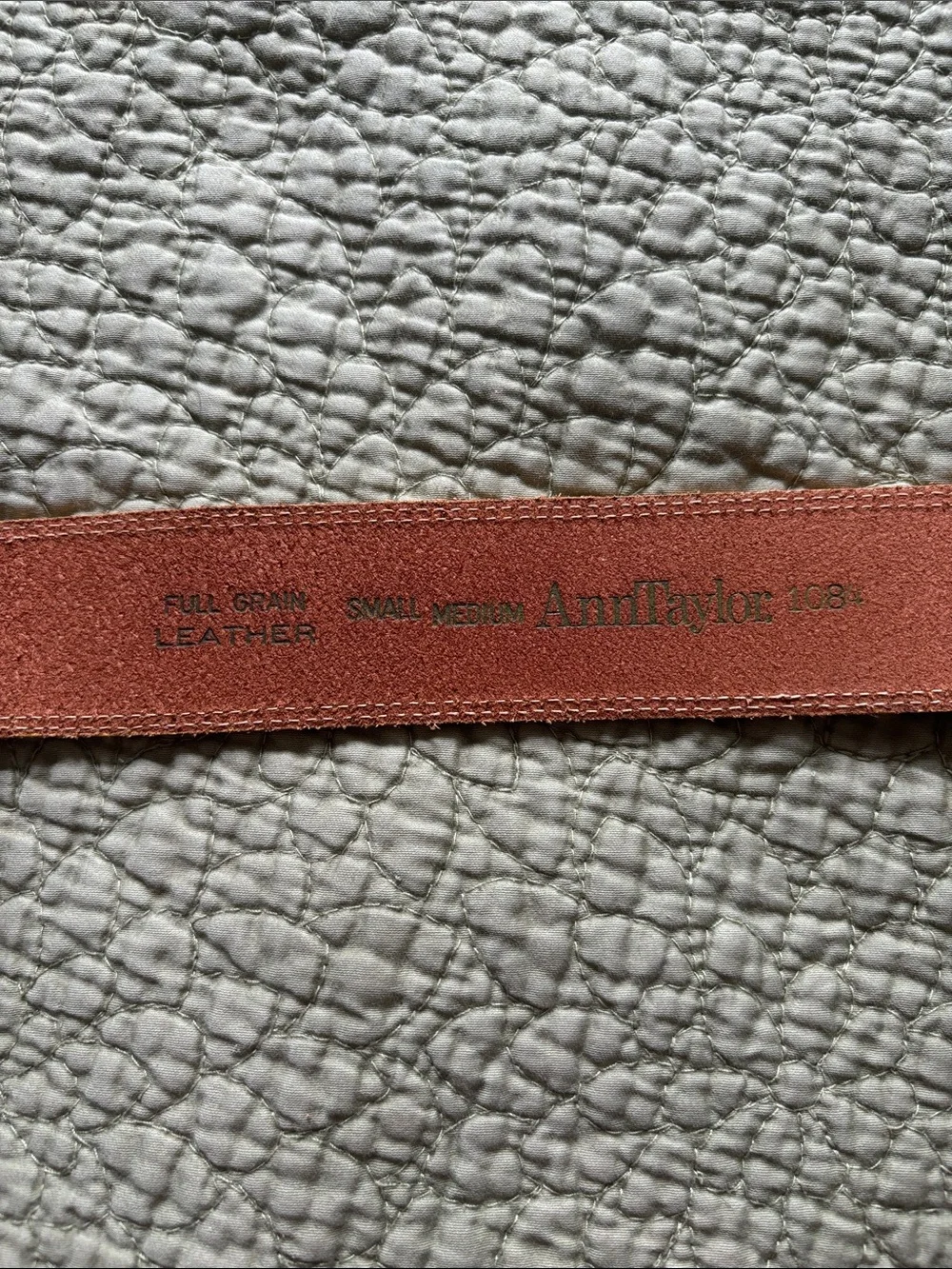 Ann Taylor Double Strap Tan Leather Belt S/M